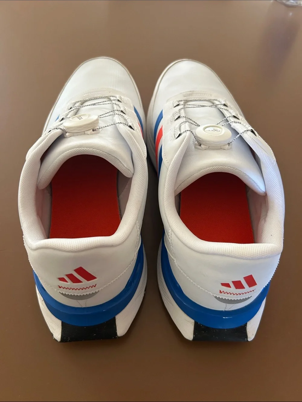 Adidas S2G Spikeless BOA 24 Men’s Golf Shoes White Royal Red